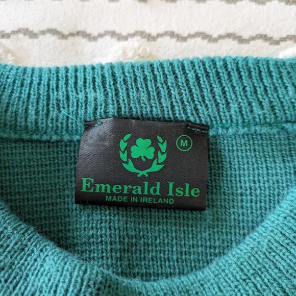 Vintage Emerald Isle Long Sleeve Sweater - Size M - Picture 4 of 6
